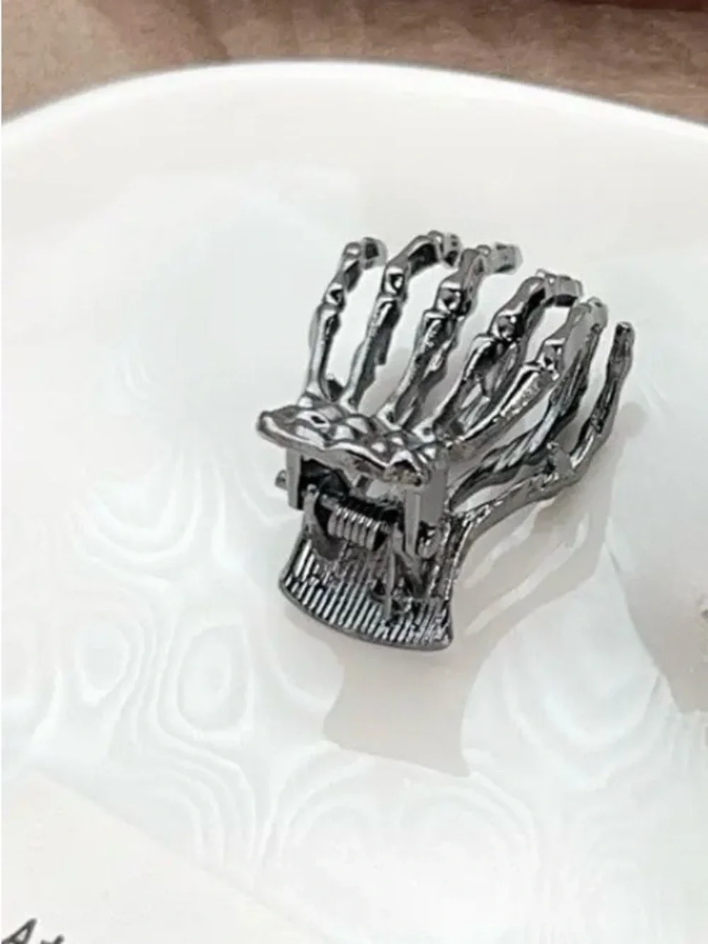 Mini Skeleton 💀 Hand Metal Hair clips-set of 2